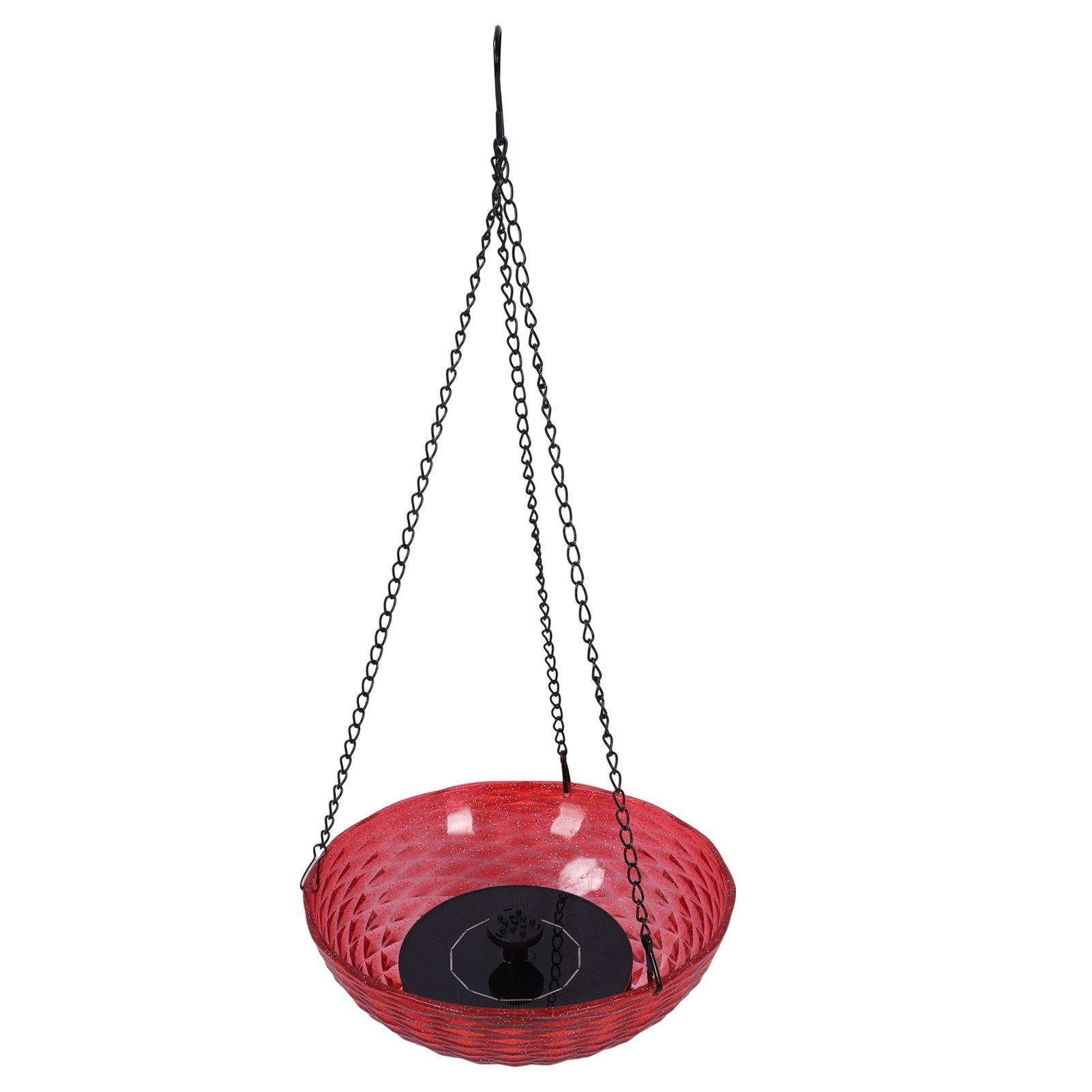 Hanging Solar Bird Bath Fountain Set 9.3in Diameter Bird Bath Bowl with Solar view 11