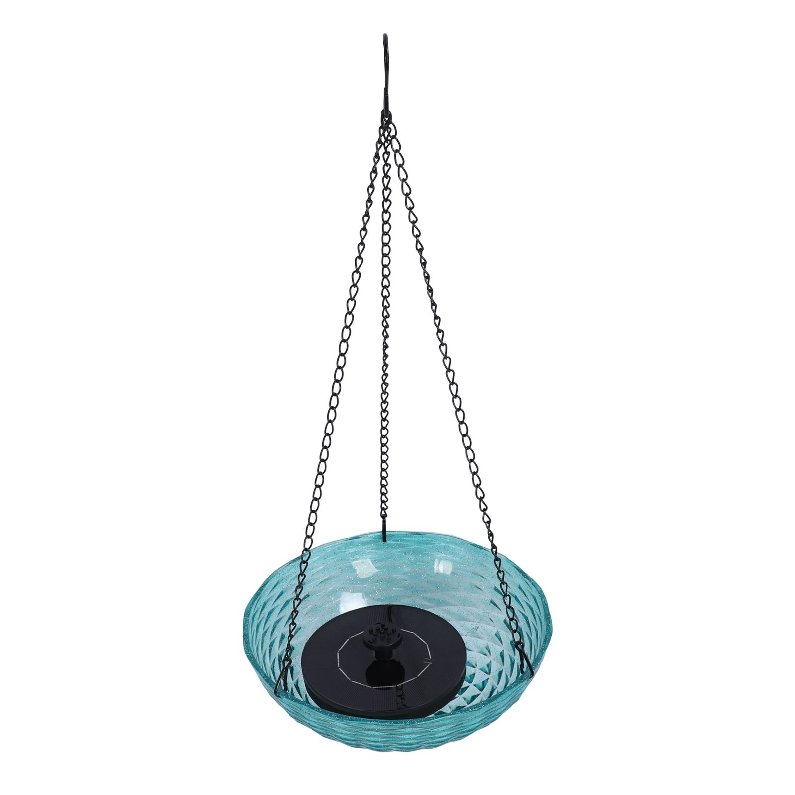 Hanging Solar Bird Bath Fountain Set 9.3in Diameter Bird Bath Bowl with Solar