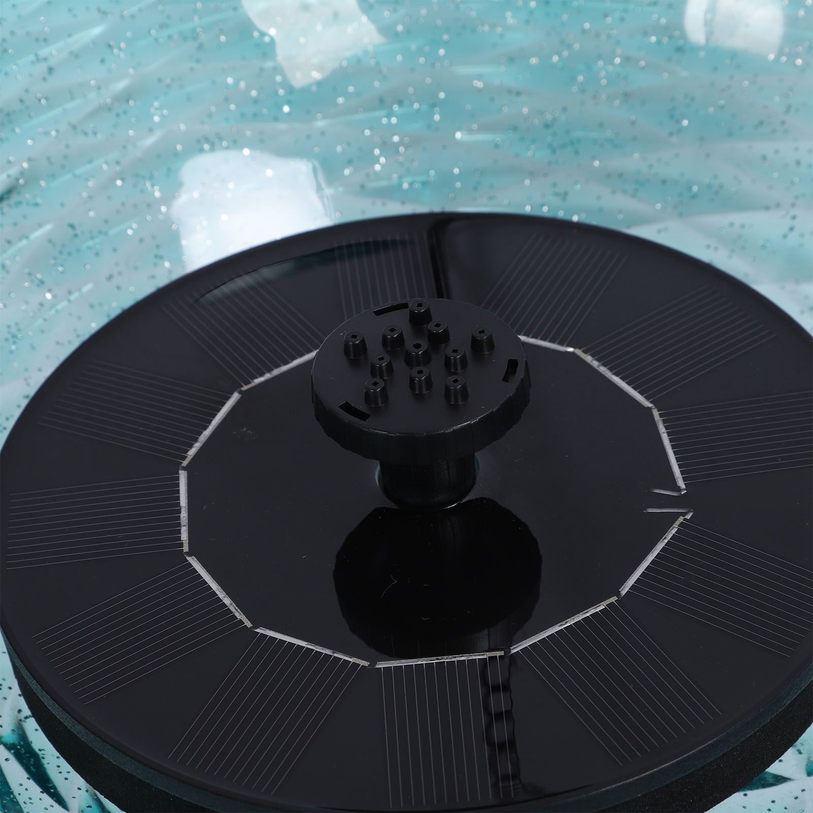 Hanging Solar Bird Bath Fountain Set 9.3in Diameter Bird Bath Bowl with Solar view 2