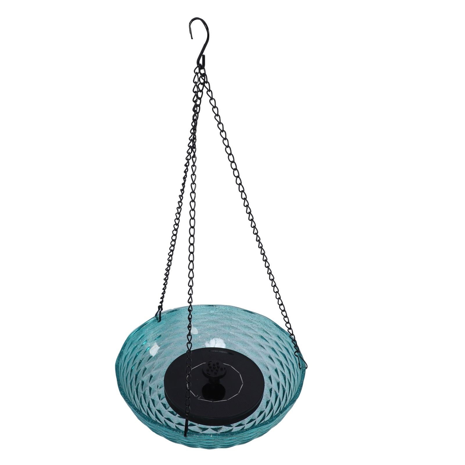 Hanging Solar Bird Bath Fountain Set 9.3in Diameter Bird Bath Bowl with Solar view 6