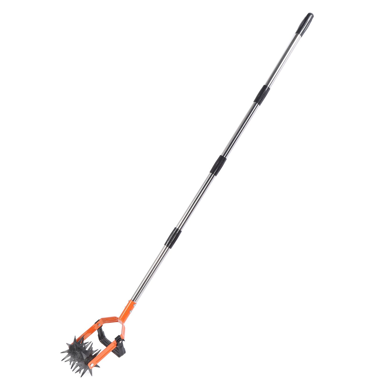 Garden Cultivator Tool Stainless Steel Lawn Reseeding Garden Tool Adjustable