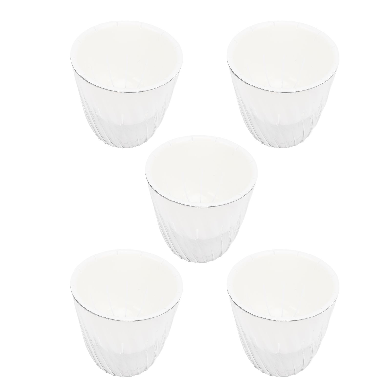 5PCS Self Watering Plant Pots PP PET Decorative Small Flower Pot Planter with view 9