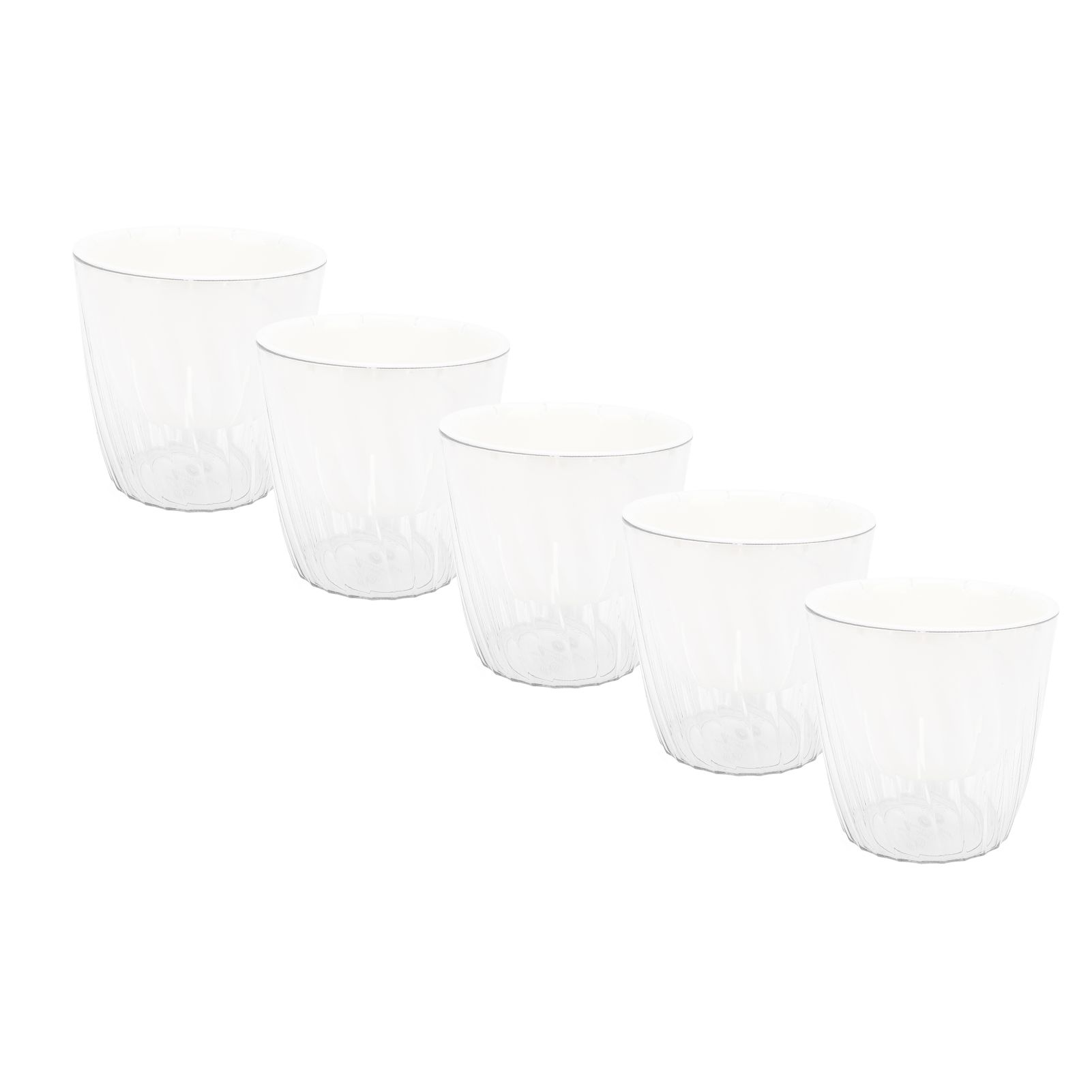 5PCS Self Watering Plant Pots PP PET Decorative Small Flower Pot Planter with view 11