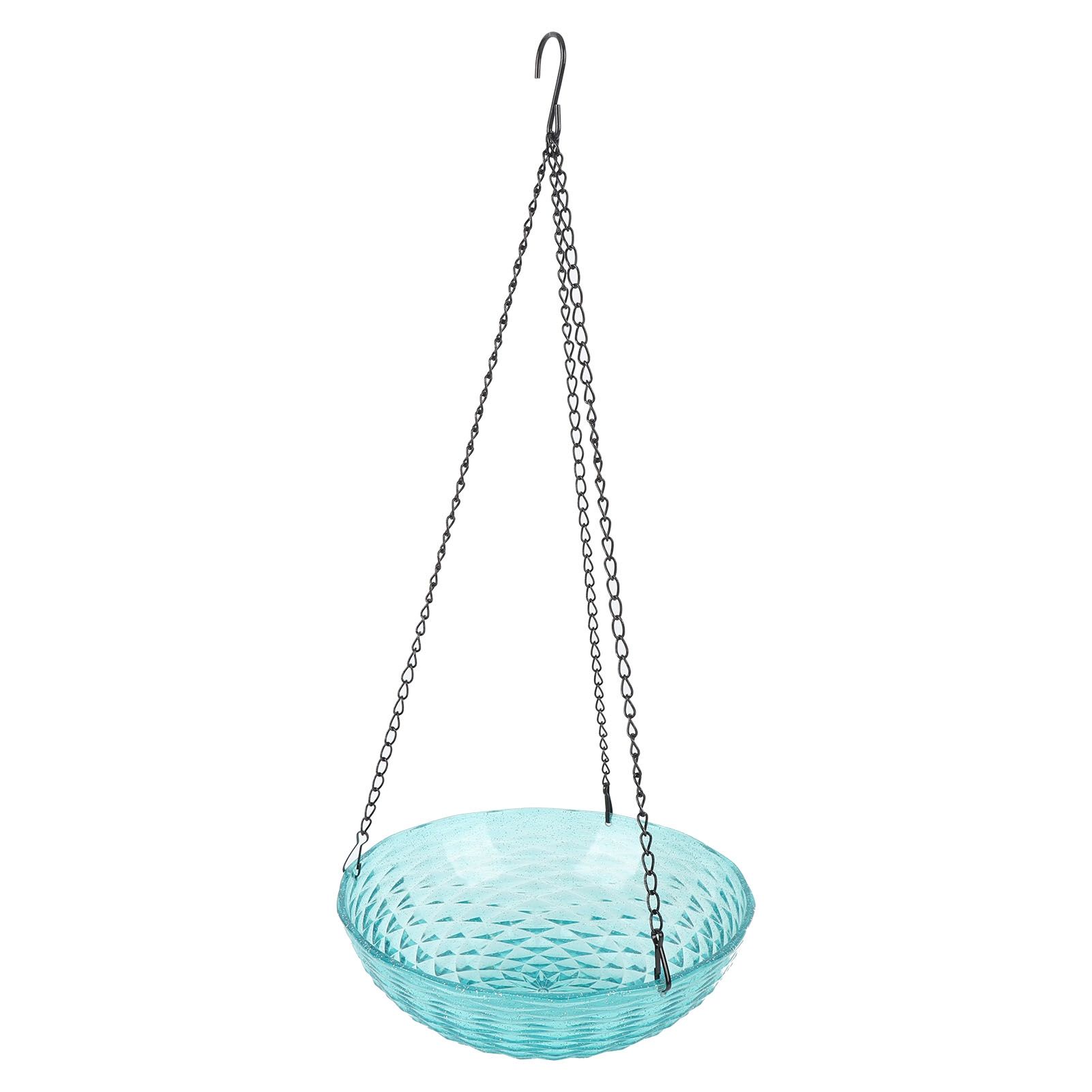 Solar Bird Bath Fountain Sturdy Plastics Hanging Bird Bath Bubbler Fountain