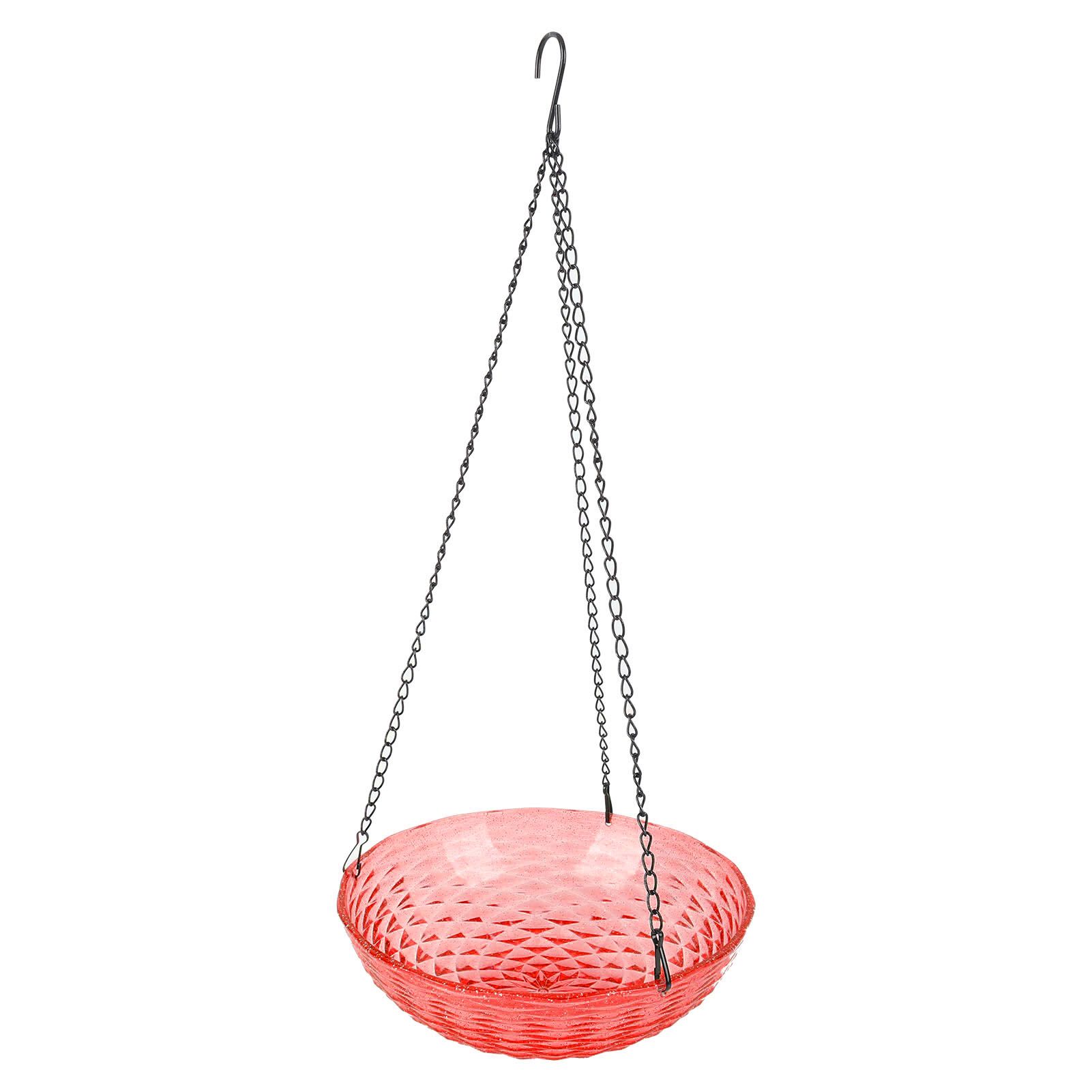 Solar Bird Bath Fountain Sturdy Plastics Hanging Bird Bath Bubbler Fountain