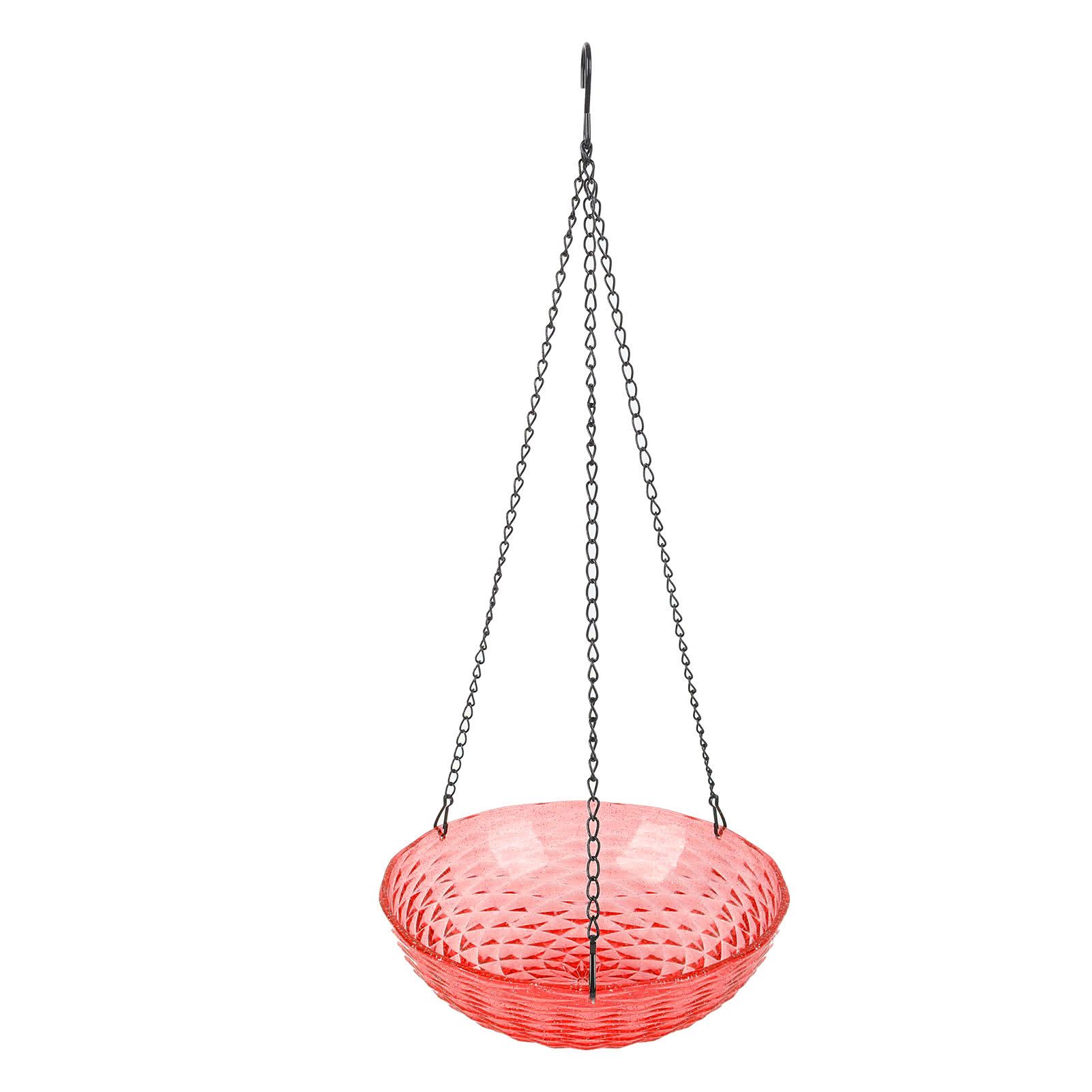 Solar Bird Bath Fountain Sturdy Plastics Hanging Bird Bath Bubbler Fountain view 4