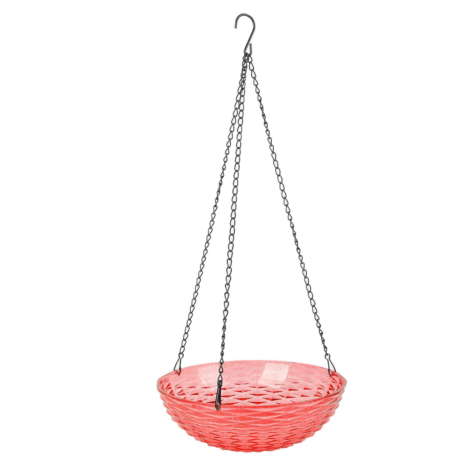 Solar Bird Bath Fountain Sturdy Plastics Hanging Bird Bath Bubbler Fountain view 9