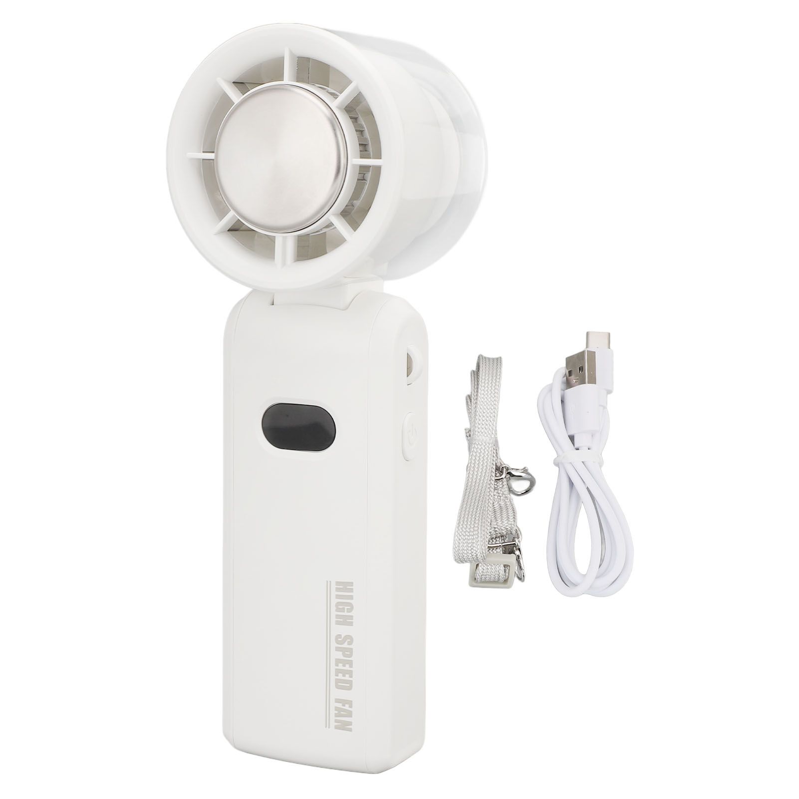 Handheld Turbo Fan 100 Gears High Speed Rechargeable Foldable Portable Cooling view 3