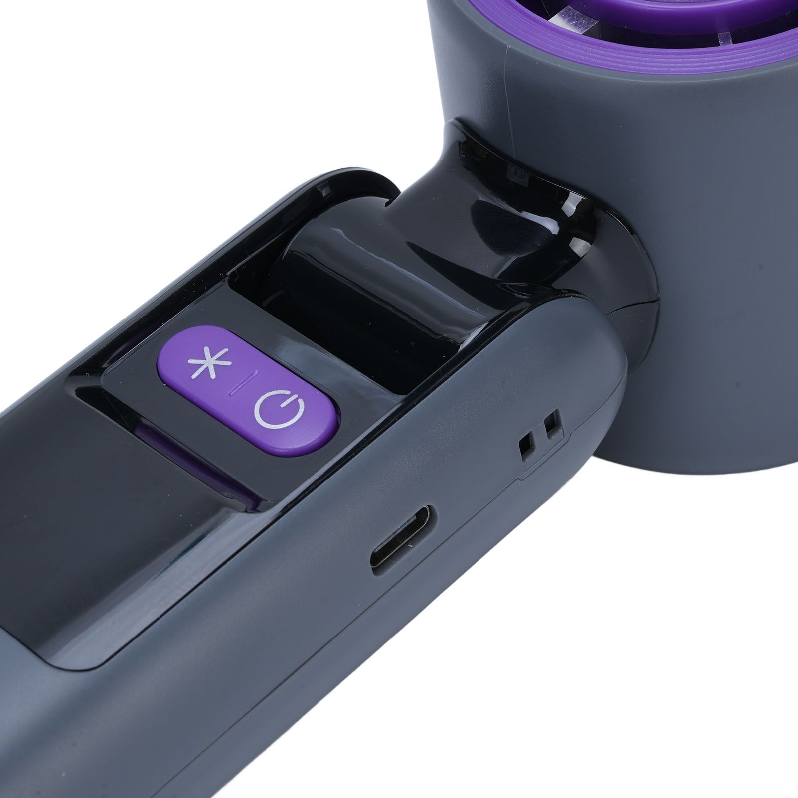 Handheld Cooling Fan with LED Display High Speed Brushless USB Rechargeable view 2