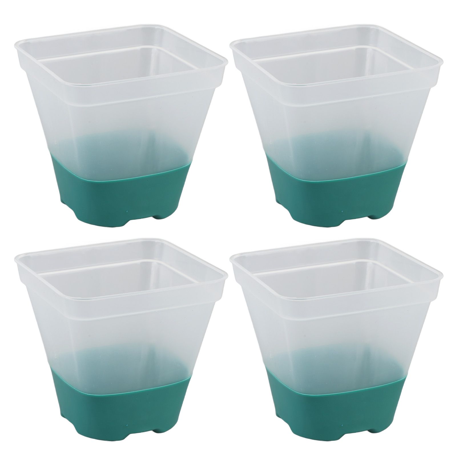 12pcs Reusable Plastic Nursery Pot with 12 Labels Drainage Holes Soft Silicone view 6