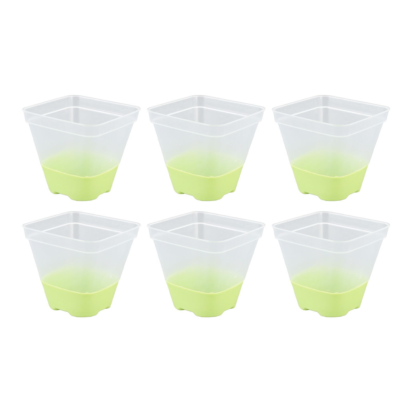 12pcs Reusable Plastic Nursery Pot with 12 Labels Drainage Holes Soft Silicone view 9
