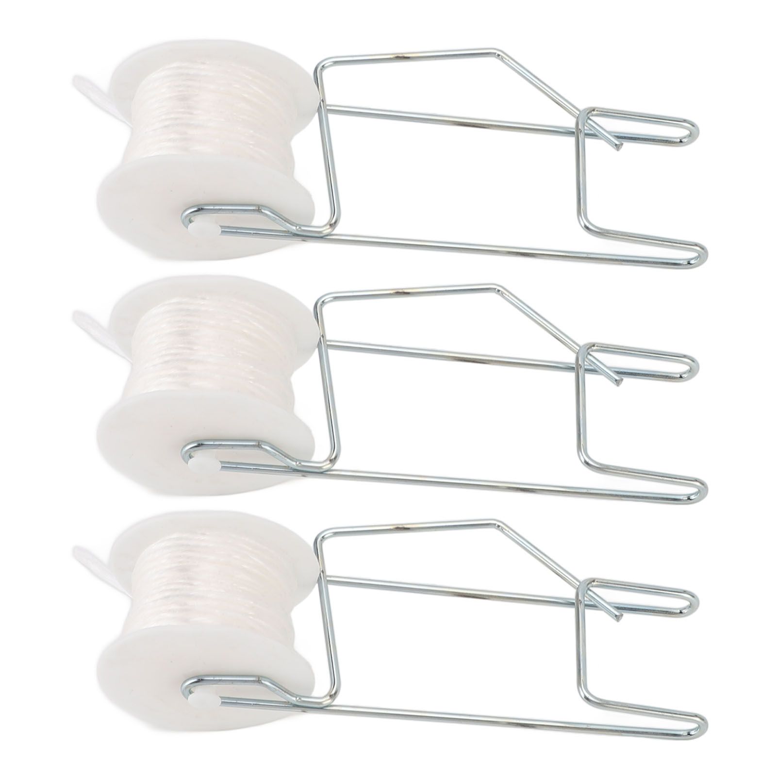 6Pcs Plant Roller Hooks with 49.2ft Twine Galvanizing Steel Wire Stable view 12