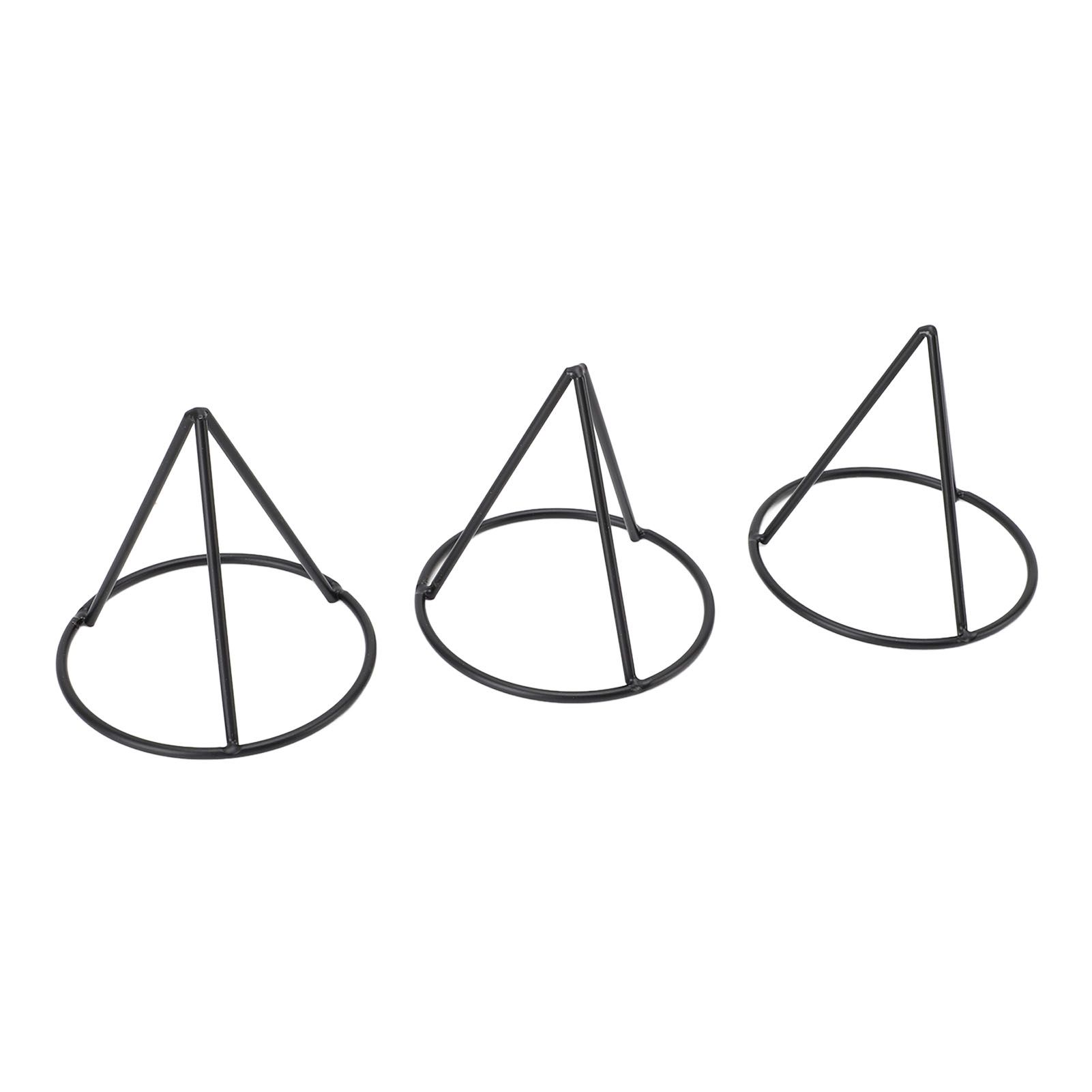 3pcs Avocado Pit Starter Rack Stable Triangular Metal Bracket for 3.4 Inch