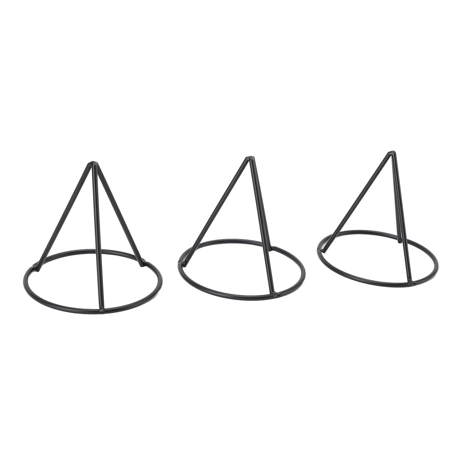 3pcs Avocado Pit Starter Rack Stable Triangular Metal Bracket for 3.4 Inch view 3