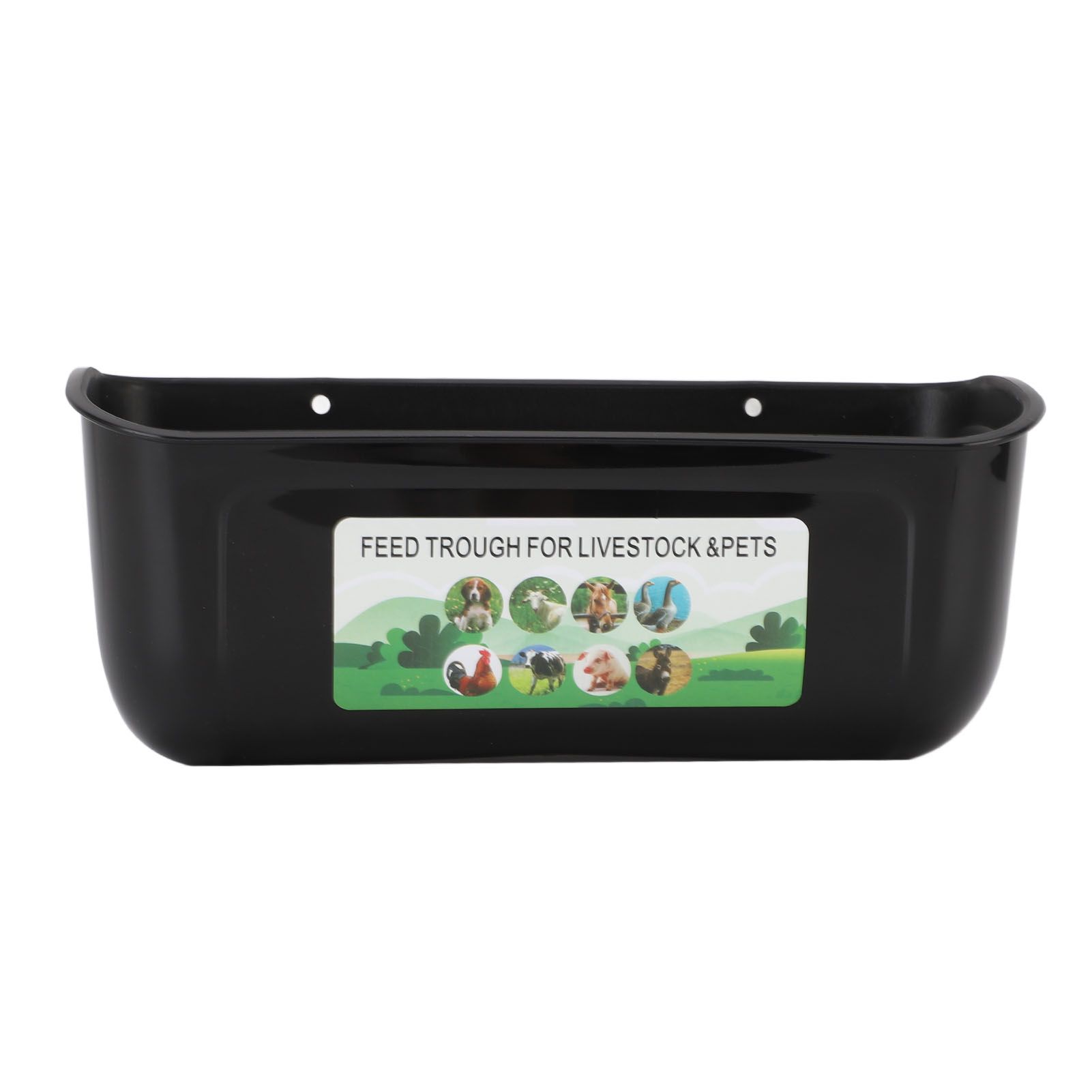 2PCS Hanging Poultry Feeder Plastic Livestock Feeding Trough for Chicken Geese view 2