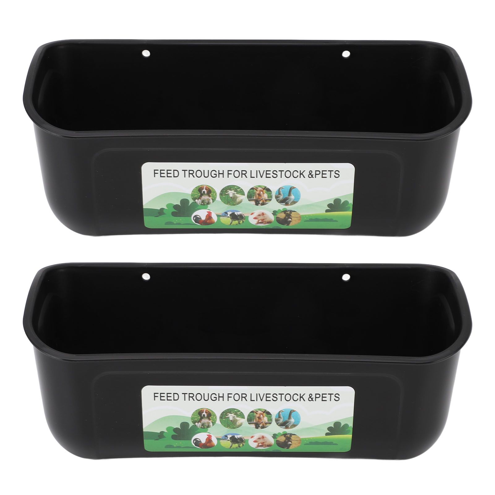 2PCS Hanging Poultry Feeder Plastic Livestock Feeding Trough for Chicken Geese view 6