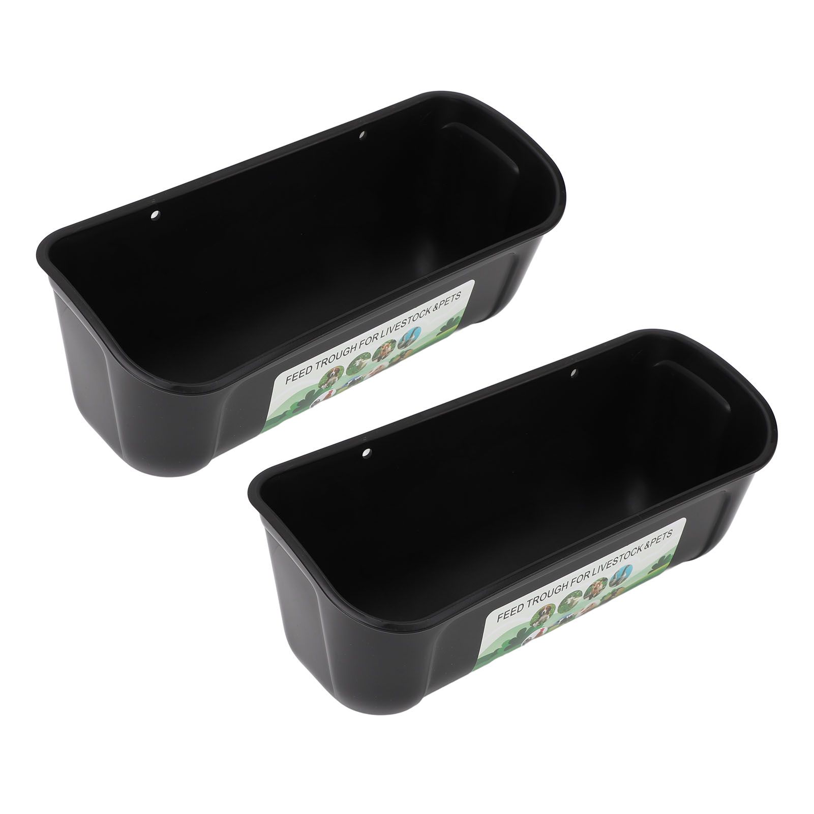2PCS Hanging Poultry Feeder Plastic Livestock Feeding Trough for Chicken Geese view 8