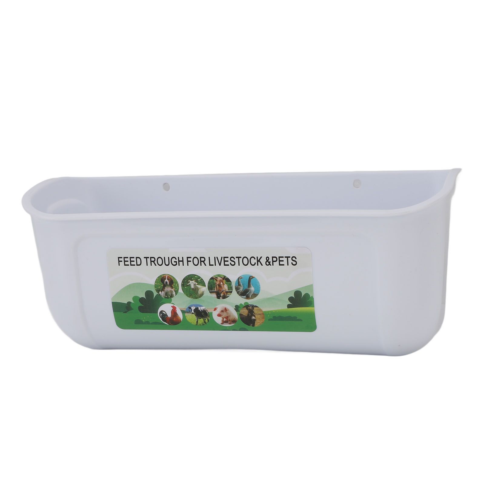 2PCS Hanging Poultry Feeder Plastic Livestock Feeding Trough for Chicken Geese view 5