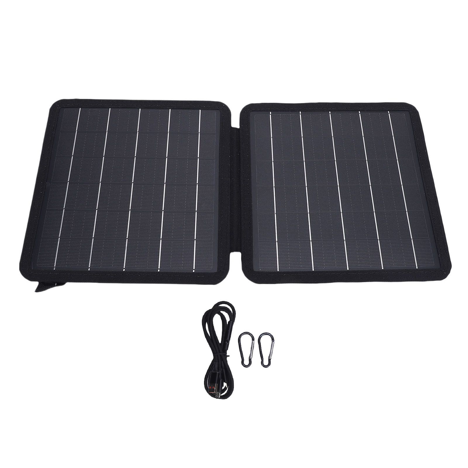 10W Portable Solar Charger Monocrystalline Small Foldable Solar Panel with USB view 3