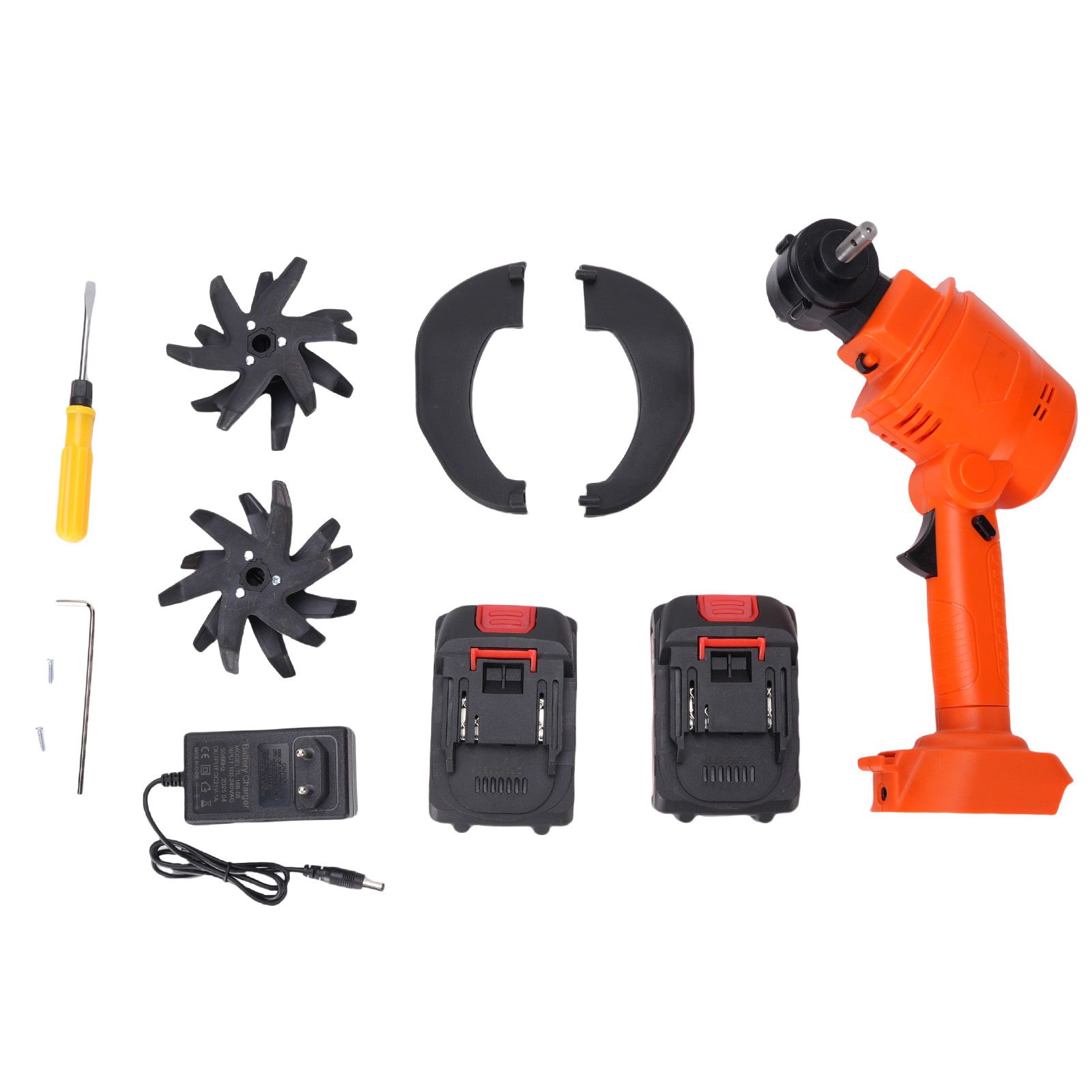 Electric Tiller Handheld Battery Powered Cordless Garden Cultivator for Lawn view 3