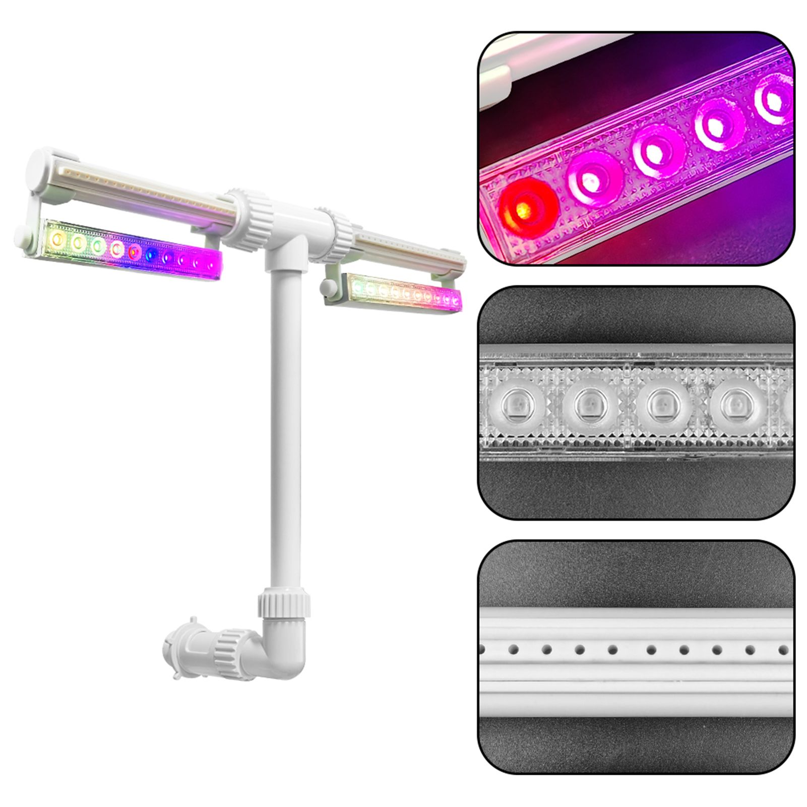 Adjustable Pool Fountain with Colorful LED Lights Remote Control Waterfall view 6