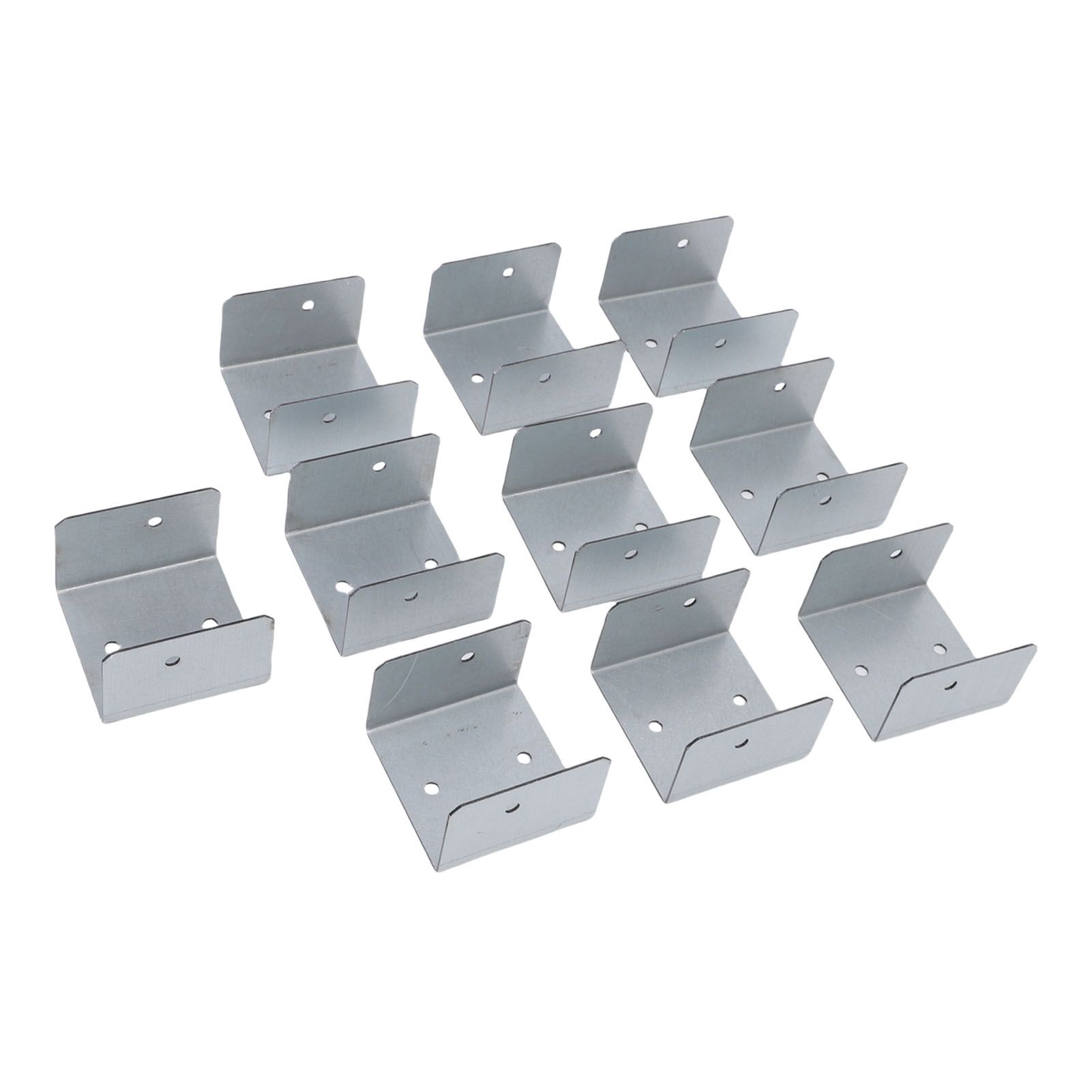 10pcs Timber Post Fasteners U Shape Galvanised Steel Anti Theft Anti Vibration view 3