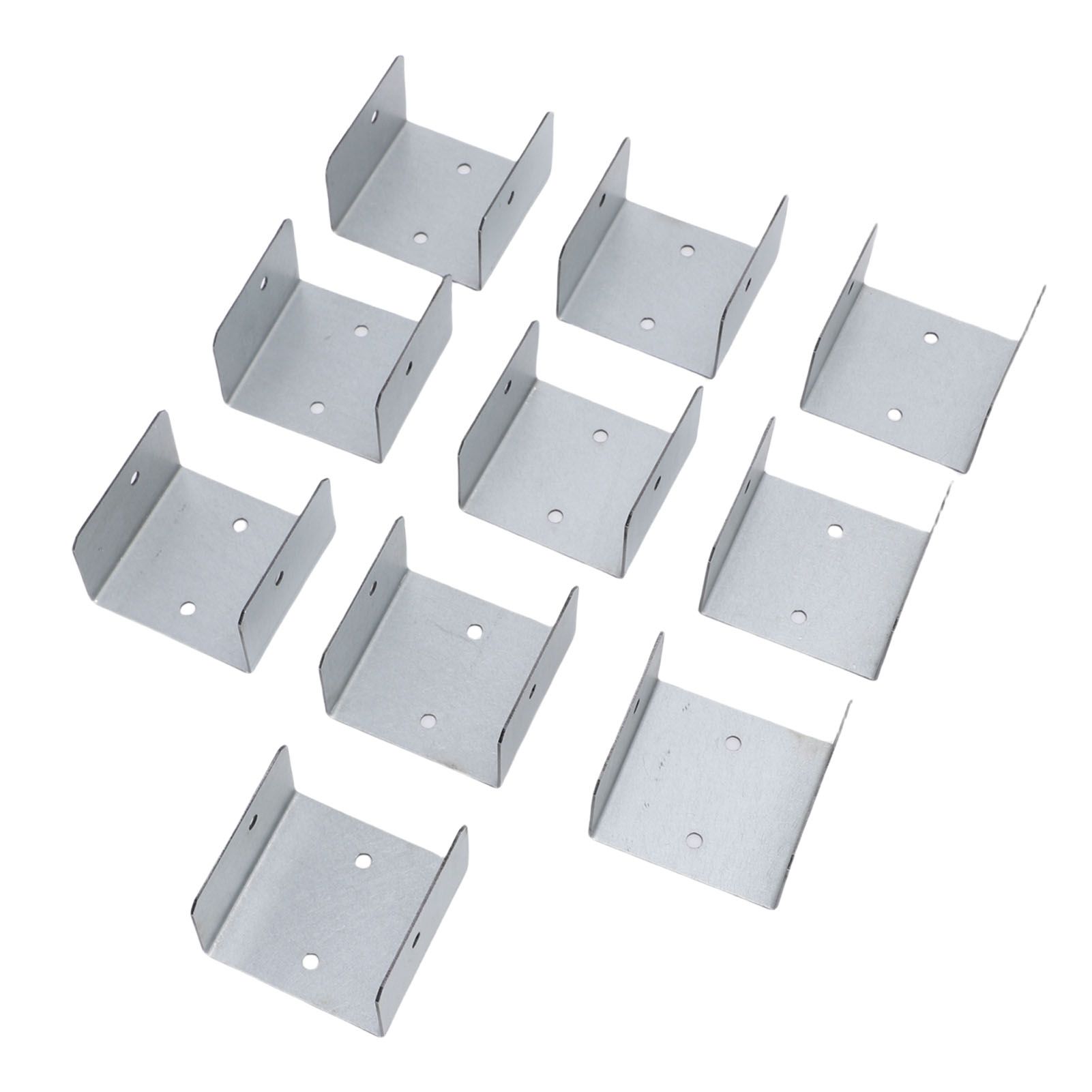 10pcs Timber Post Fasteners U Shape Galvanised Steel Anti Theft Anti Vibration view 8