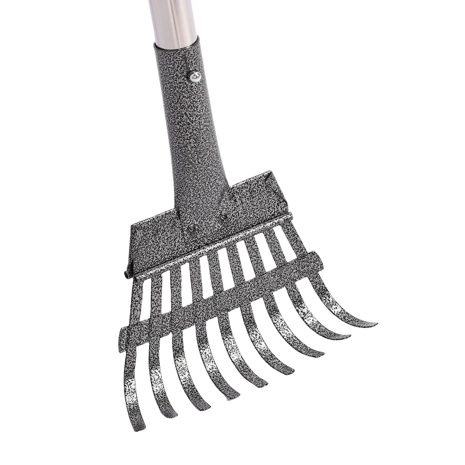 Chicken Poop Rake Scooper Kit 2 in 1 Ergonomic Design Adjustable Handle view 2
