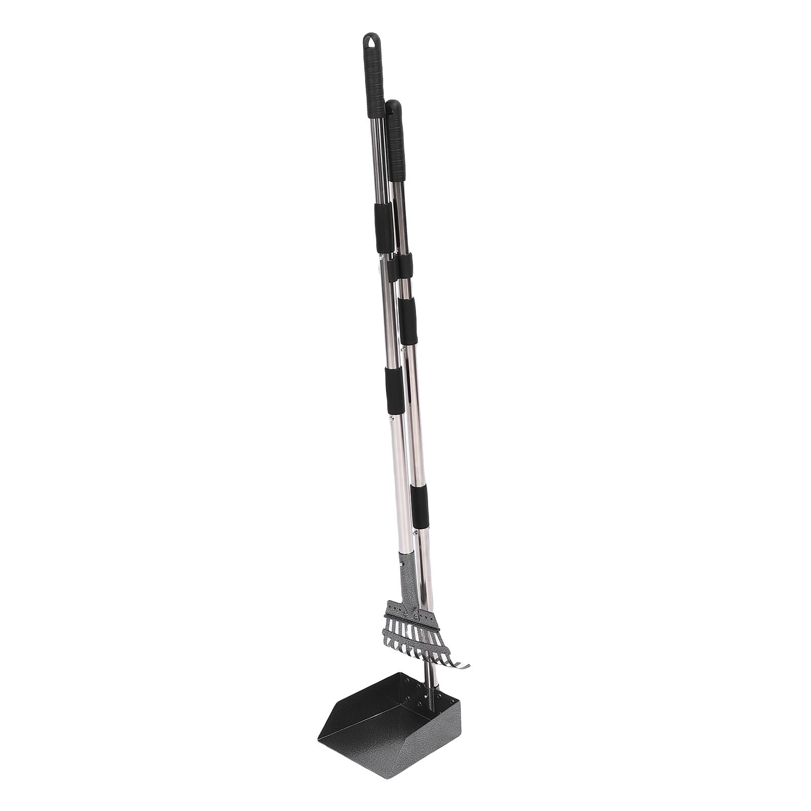 Chicken Poop Rake Scooper Kit 2 in 1 Ergonomic Design Adjustable Handle view 10