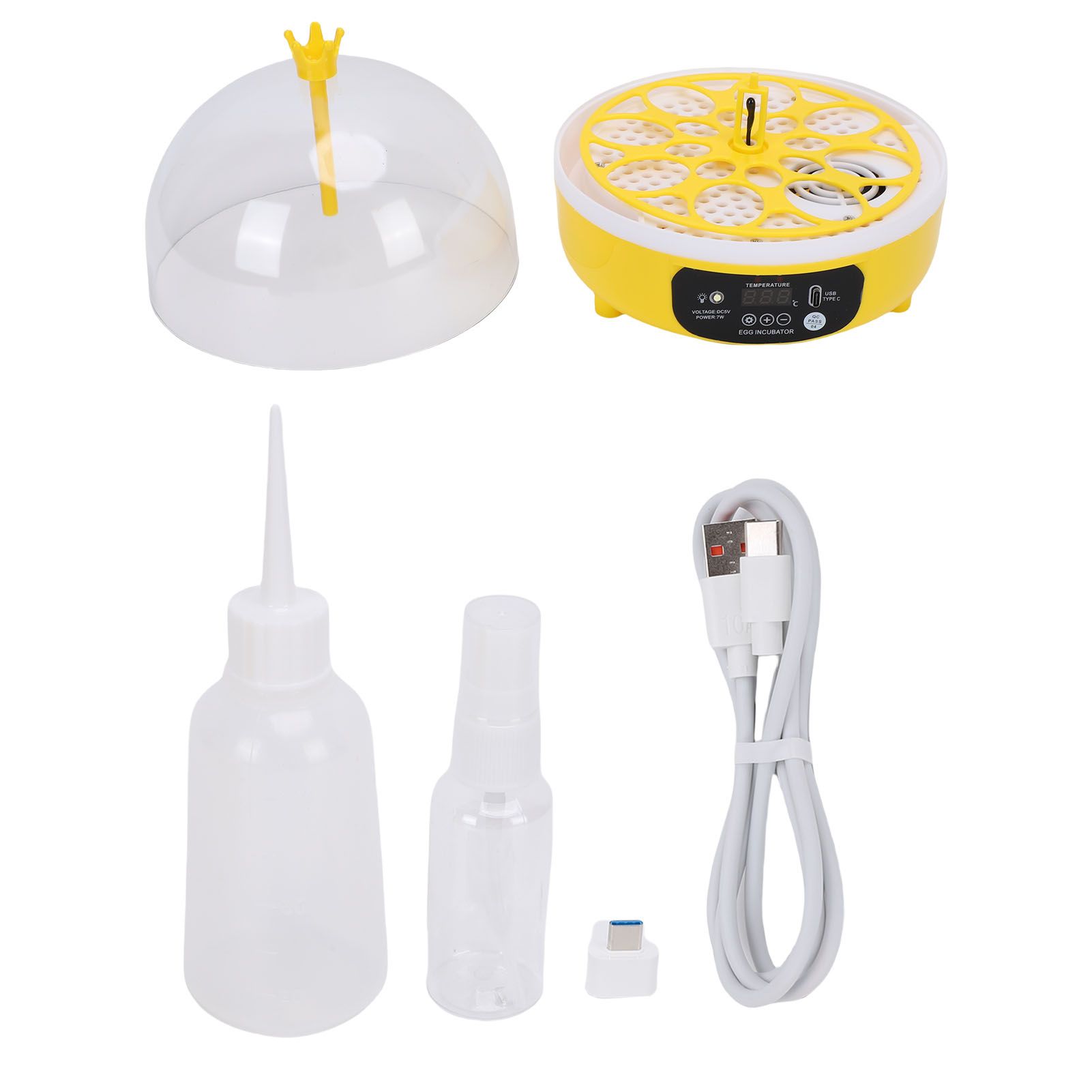 Mini Egg Incubator Automatic Smart Temperature Control Small Eggs Poultry view 3