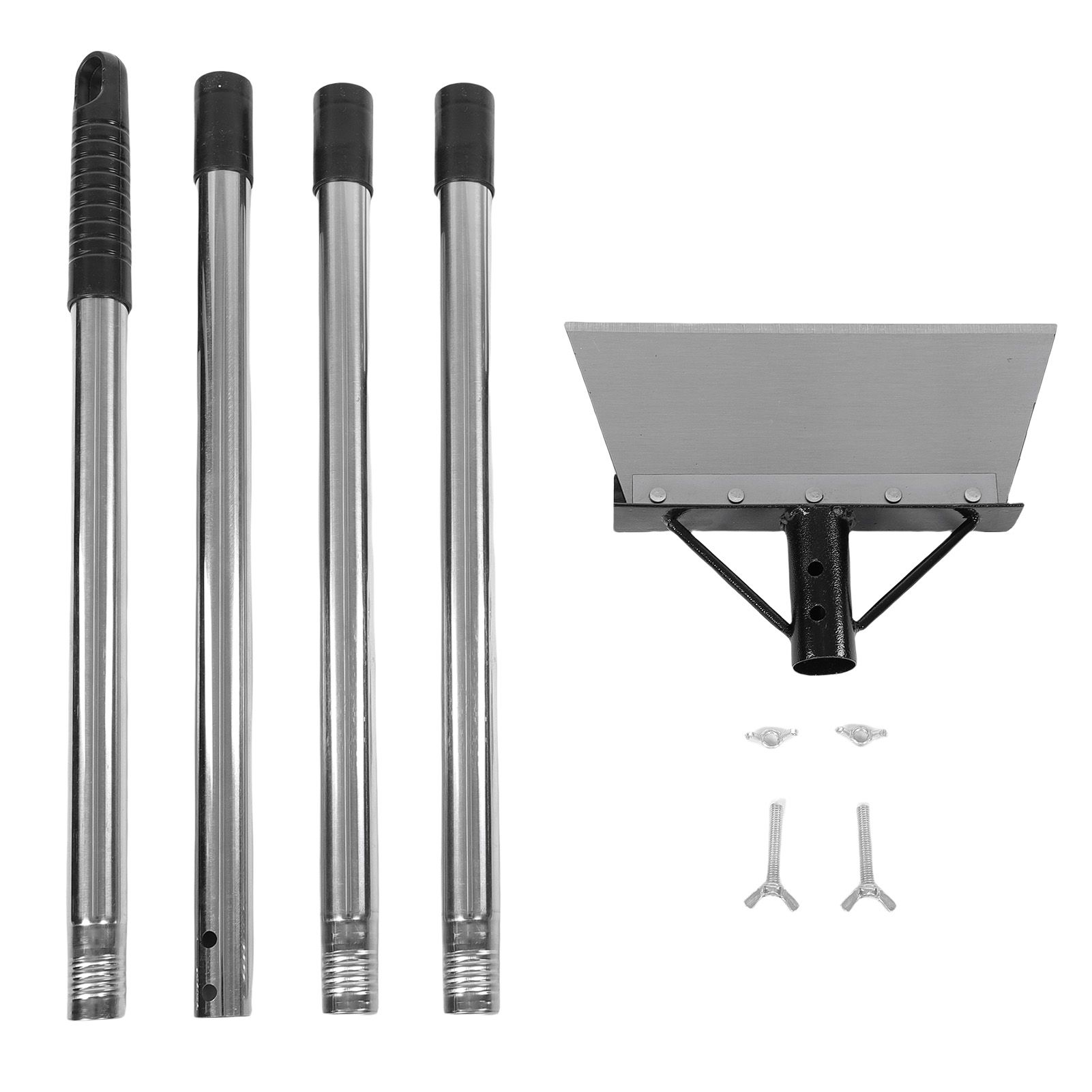 Multifunctional Garden Cleaning Shovel Heavy Duty Steel Flat Shovel with view 3