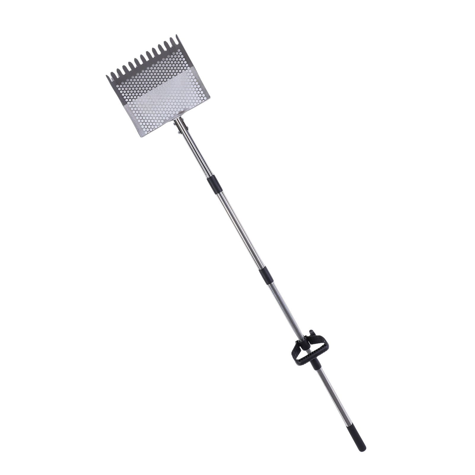 Chicken Poop Scooper Rake Stainless Steel Adjustable Chicken Litter Shovel for view 8