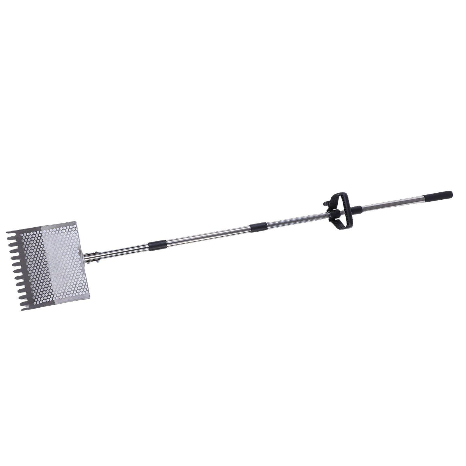Chicken Poop Scooper Rake Stainless Steel Adjustable Chicken Litter Shovel for view 9