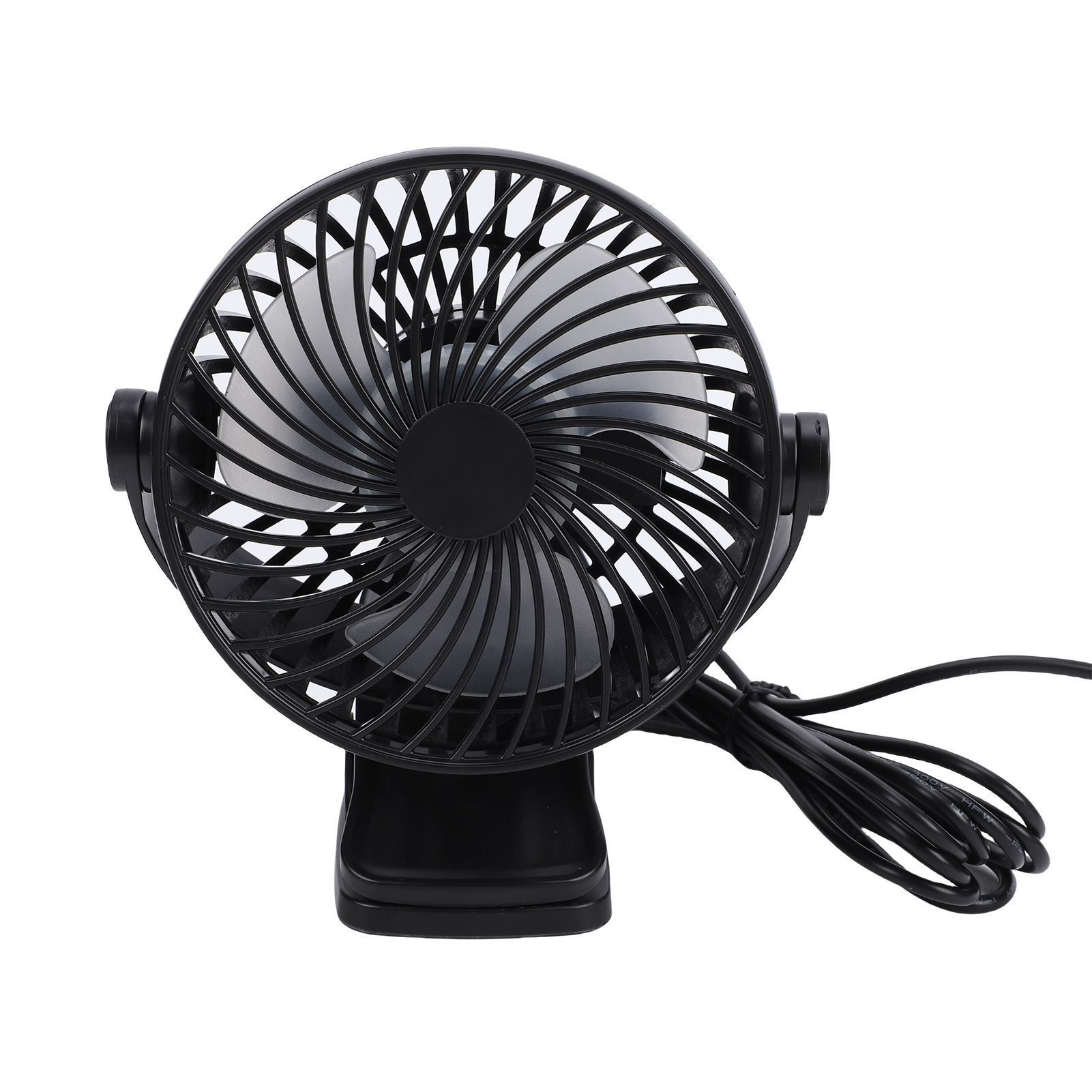 Electric Cooling Fan Digital Display Timer 360 Degree Rotating Clip On — image 1
