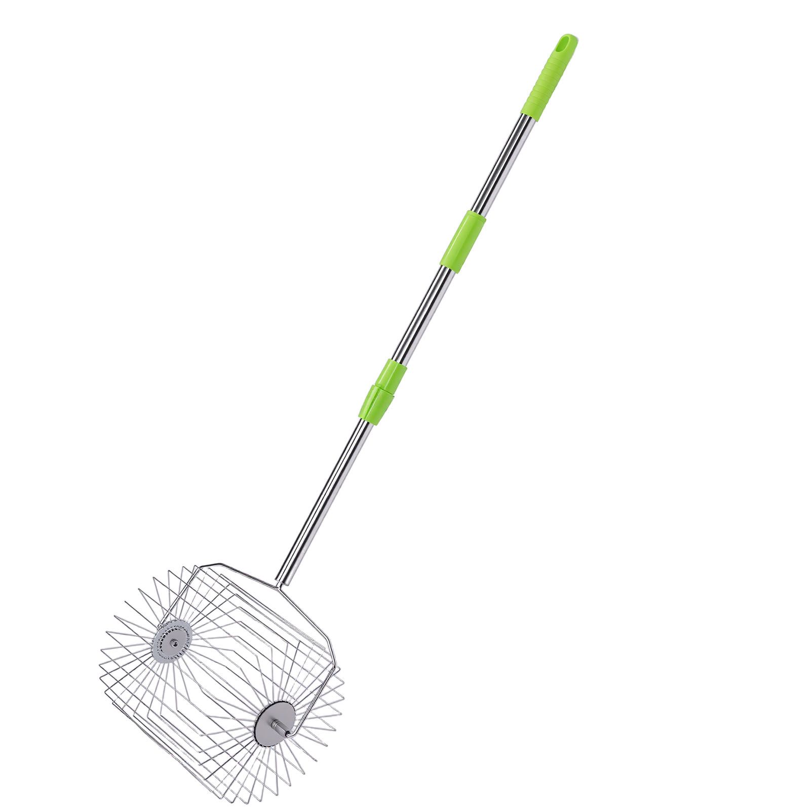 Tennis Ball Collector Roller Quick Rolling Picker Stainless Steel view 12