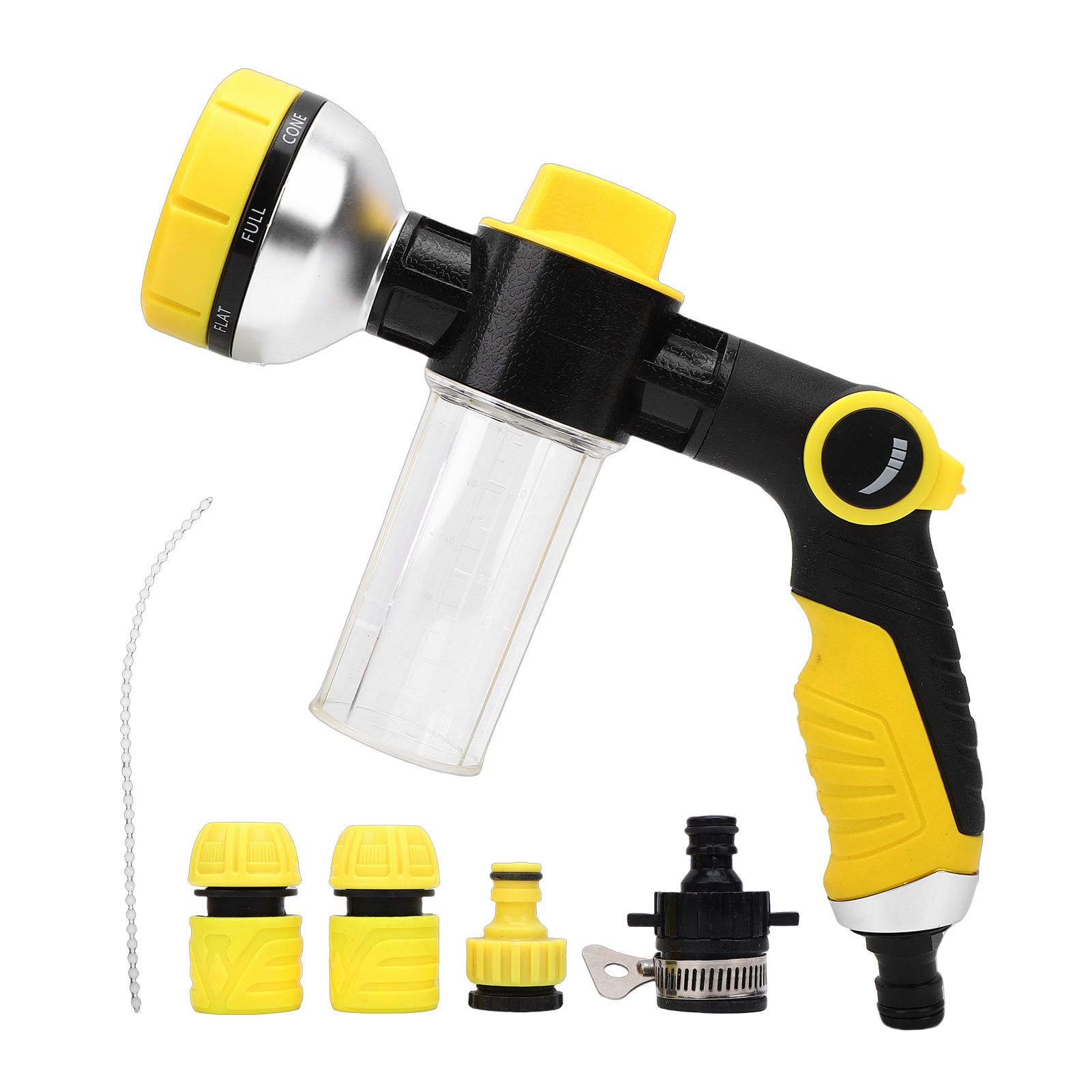 Car Wash Nozzle High Pressure 8 Adjustable Patterns Sprayer with Soap view 3