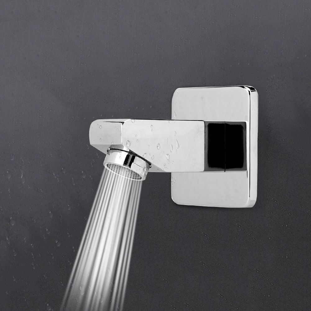 G1/2in Thread Copper Square Shape Concealed Installation Shower Faucet Spout view 7