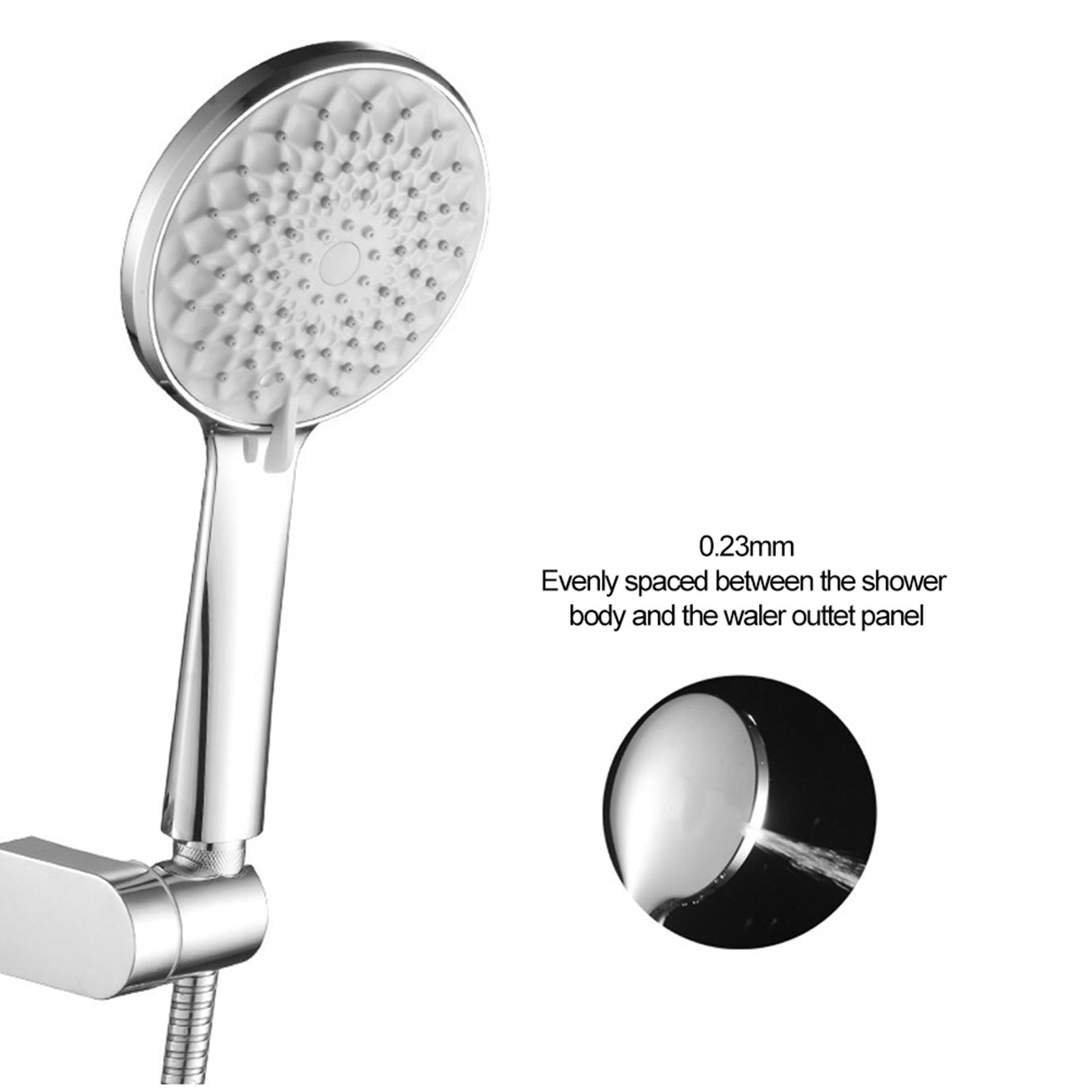 Electroplating 6 Functions Pressurized Shower Head Hand Shower Bathroom view 12