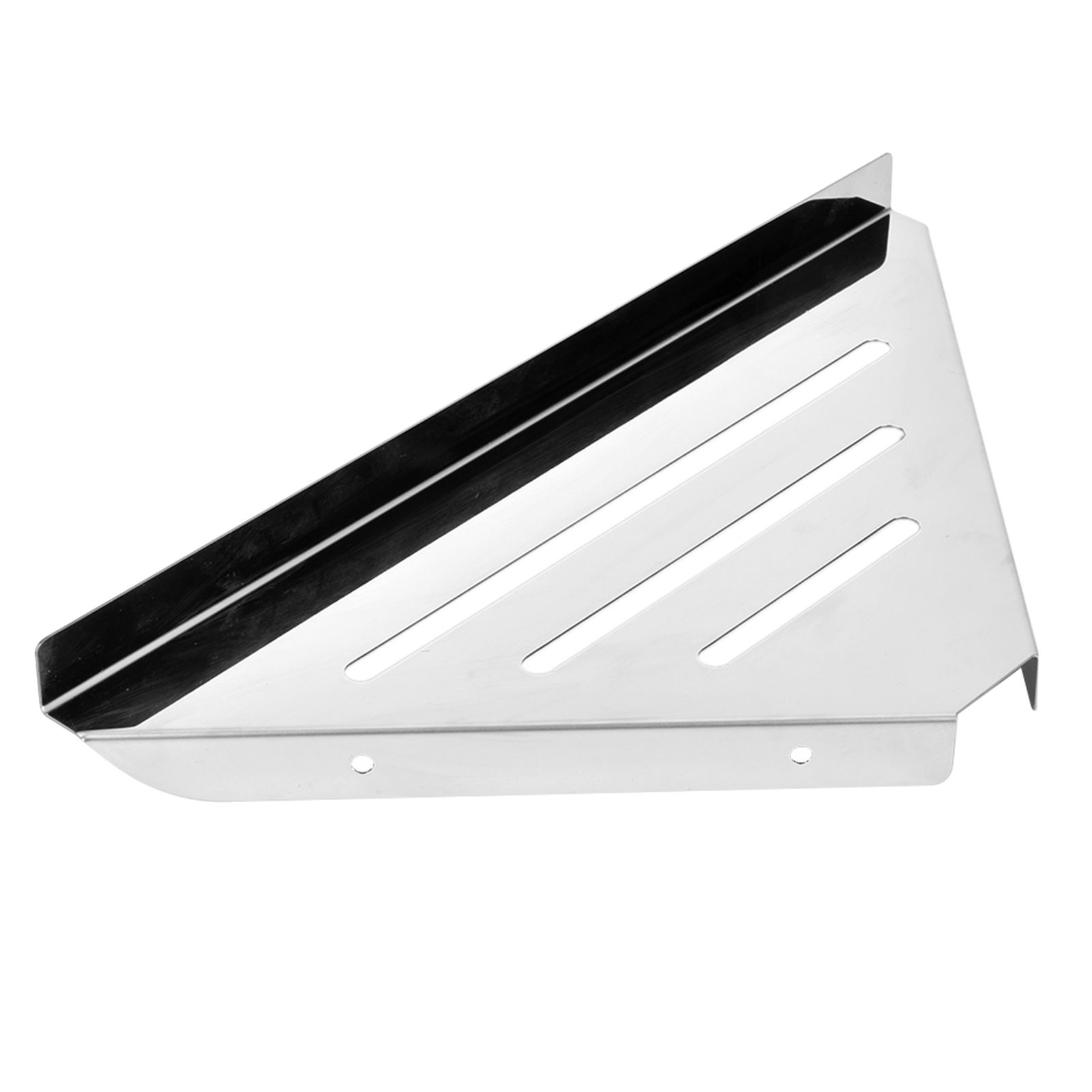 Stainless Steel Triangular Storage Shelf Shower Corner Shelf Rack Organizer view 3