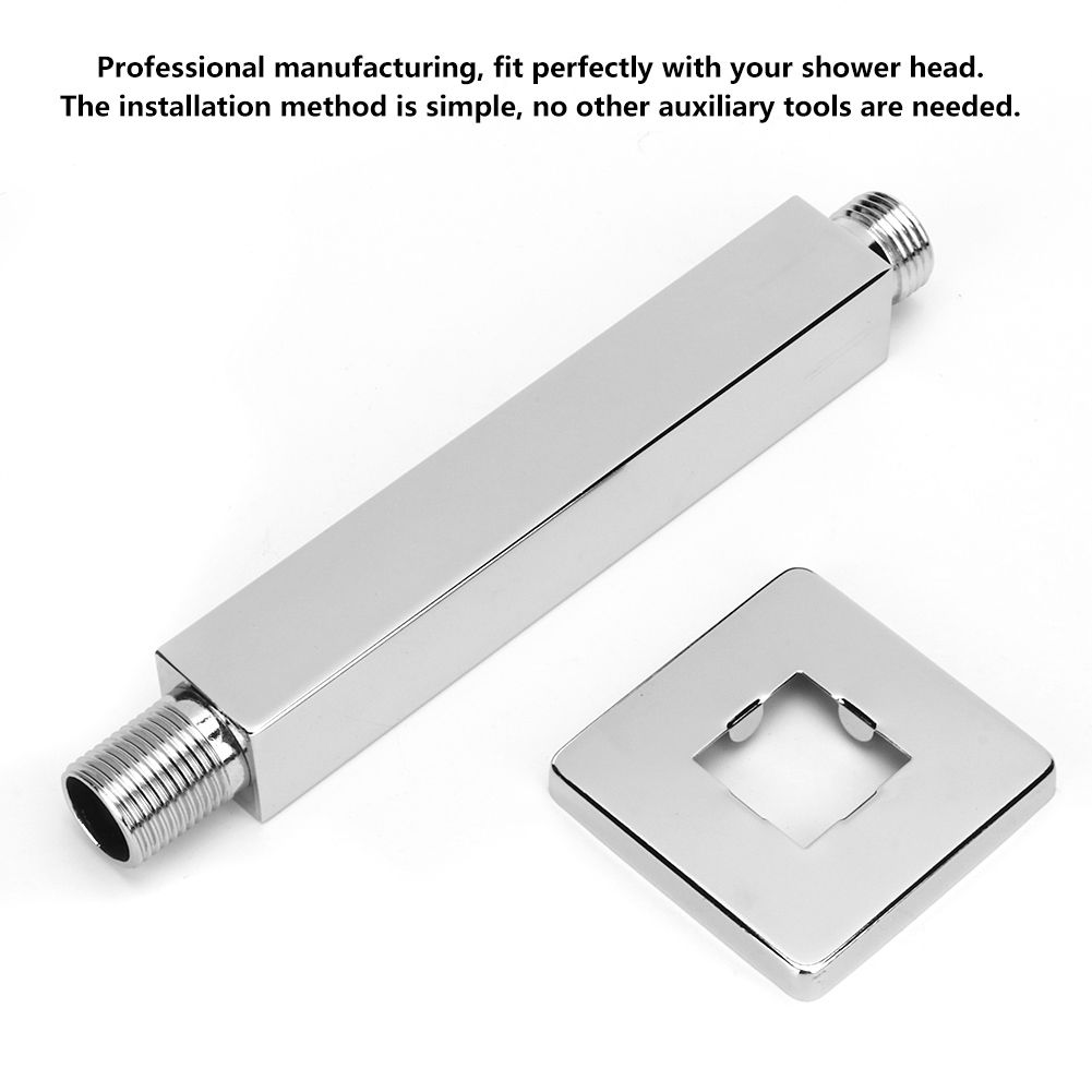 G1/2in Thread Wall Mounted Shower Arm Rod Tube Pipe Bathroom Accessories view 7