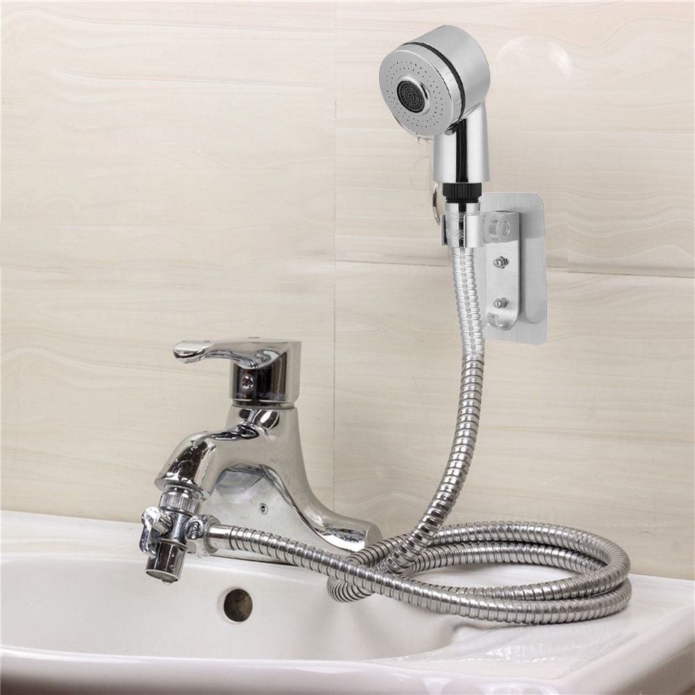 Home Bathroom Hand Shower Sprayer Hair Washing Kit Faucet Converter Adapter view 6