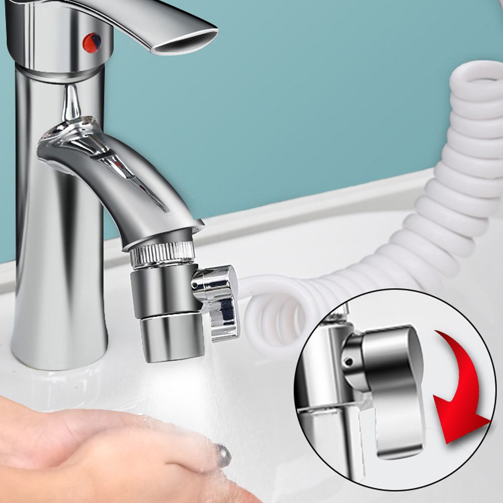 Home Bathroom Hand Shower Sprayer Hair Washing Kit Faucet Converter Adapter view 6