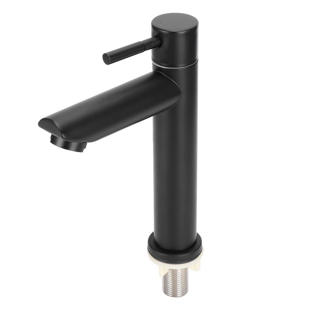 Black Stainless Steel Single Cold Basin Water Faucet Home Bathroom Water Tap view 6