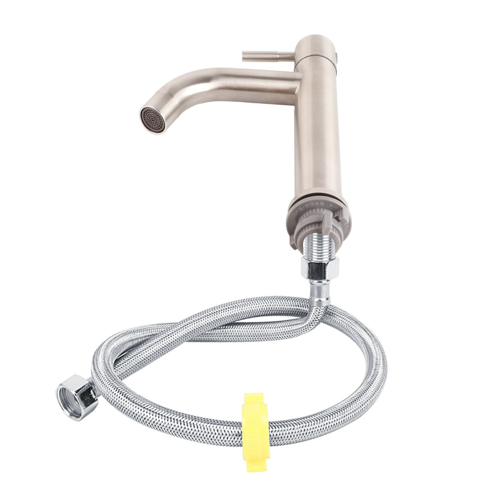Stainless Steel Brushed Surface Basin Water Faucet Bathroom Single Cold Water Tap view 6