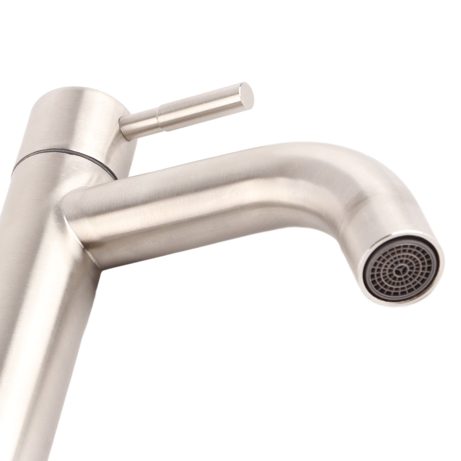 Stainless Steel Brushed Surface Basin Water Faucet Bathroom Single Cold Water Tap view 10