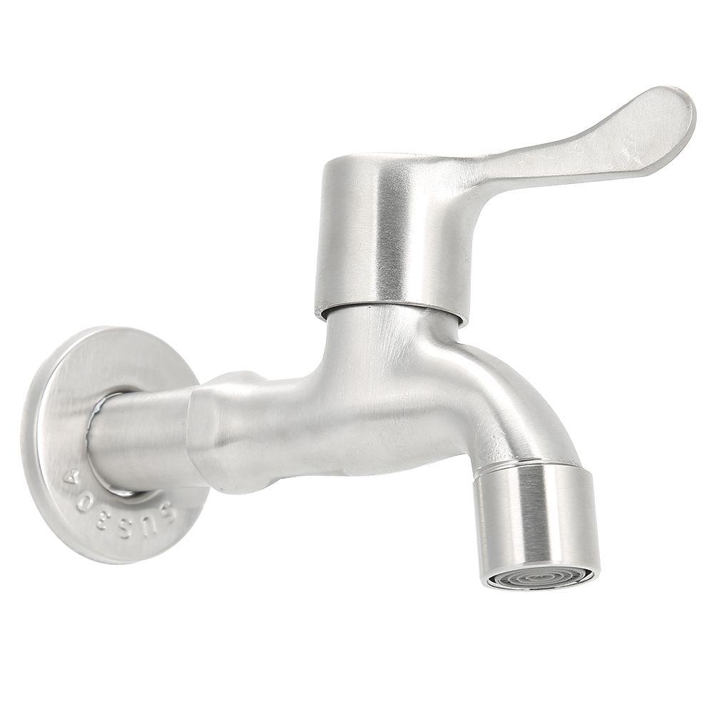 G1/2in Stainless Steel Washing Machine Sink Basin Single Cold Faucet Water Tap view 2