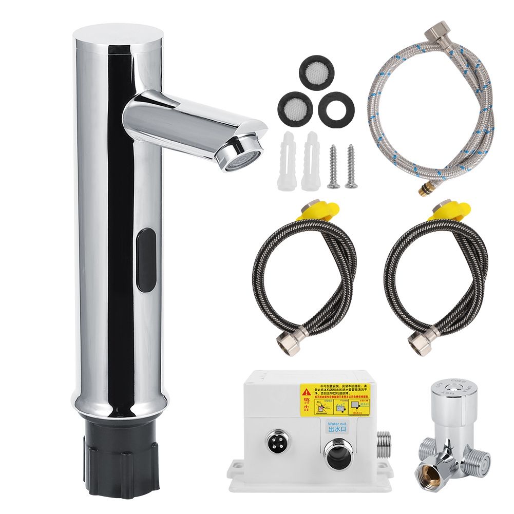 G1/2in Automatic Sensor Faucet Infrared Induction Hot and Cold Bathroom Basin view 2