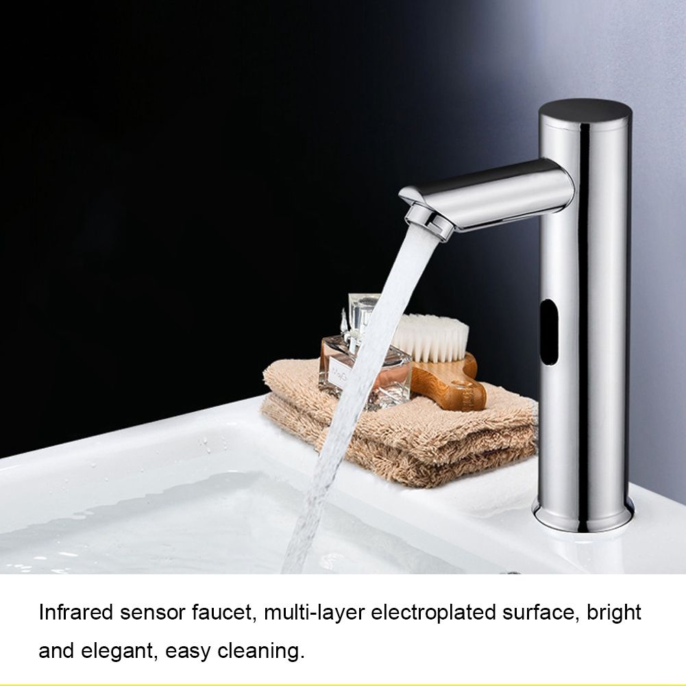 G1/2in Automatic Sensor Faucet Infrared Induction Hot and Cold Bathroom Basin view 12