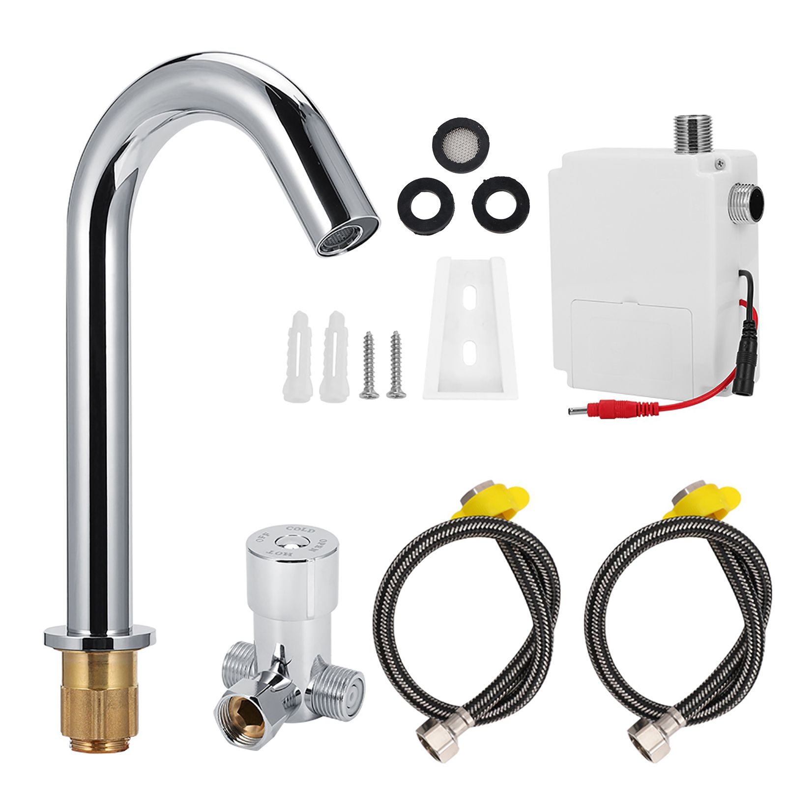 G1/2in Automatic Infrared Induction Sensor Faucet Hot and Cold Water Tap for view 2