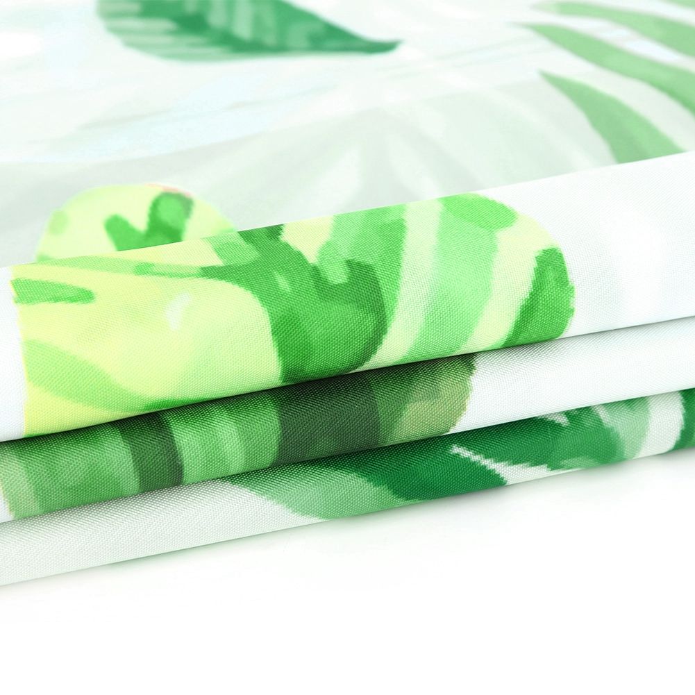 Unique Plant Leaves Pattern Shower Curtain Waterproof Mildew Proof Bathroom view 9